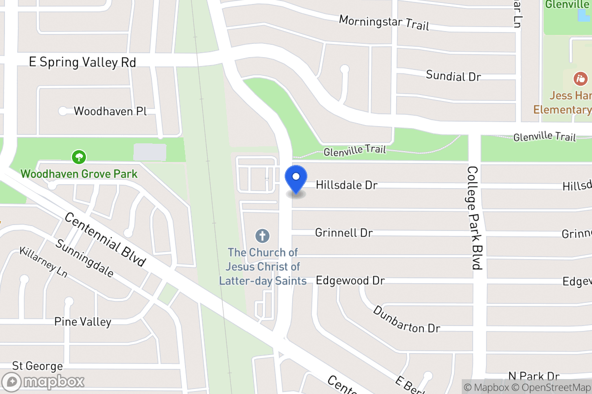 Map of 800 Hillsdale Dr