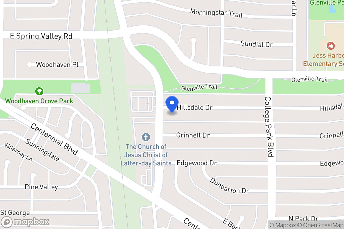 Map of 802 Hillsdale Dr