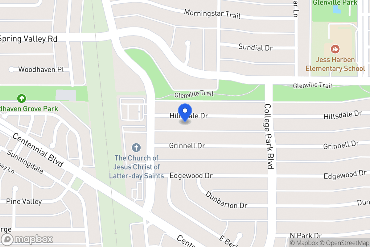 Map of 808 Hillsdale Dr