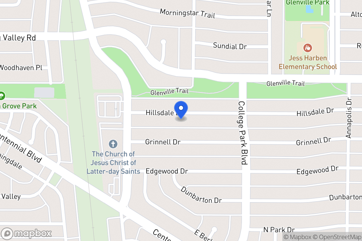 Map of 814 Hillsdale Dr