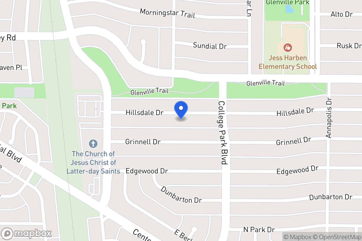 Map of 904 Hillsdale Dr