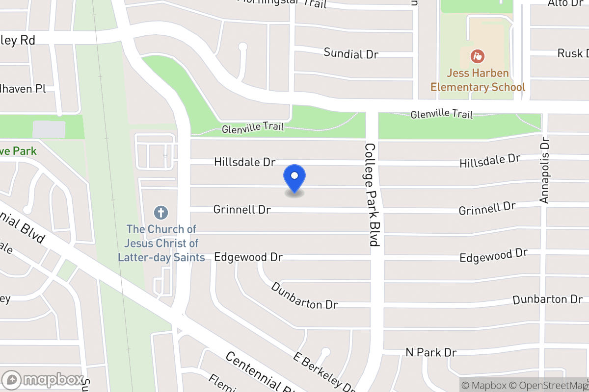 Map of 903 Grinnell Dr