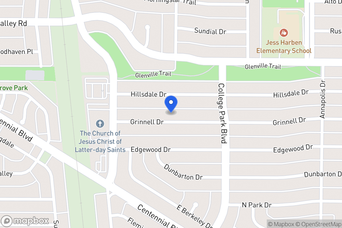 Map of 901 Grinnell Dr