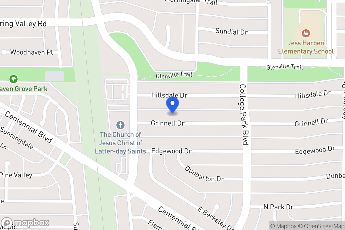 Map of 811 Grinnell Dr
