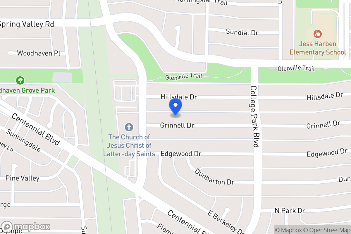 Map of 809 Grinnell Dr