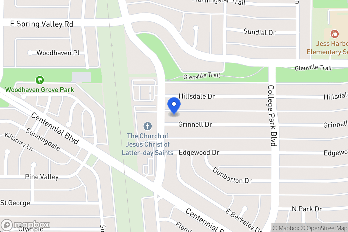 Map of 803 Grinnell Dr