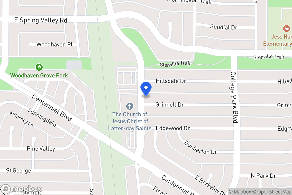 Map of 801 Grinnell Dr