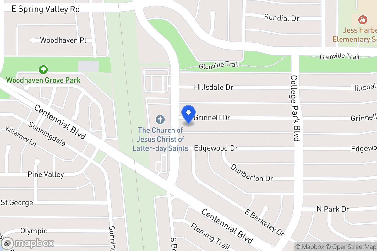 Map of 802 Grinnell Dr
