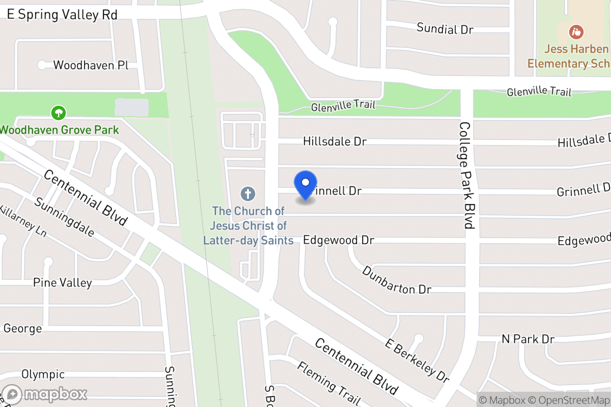 Map of 804 Grinnell Dr