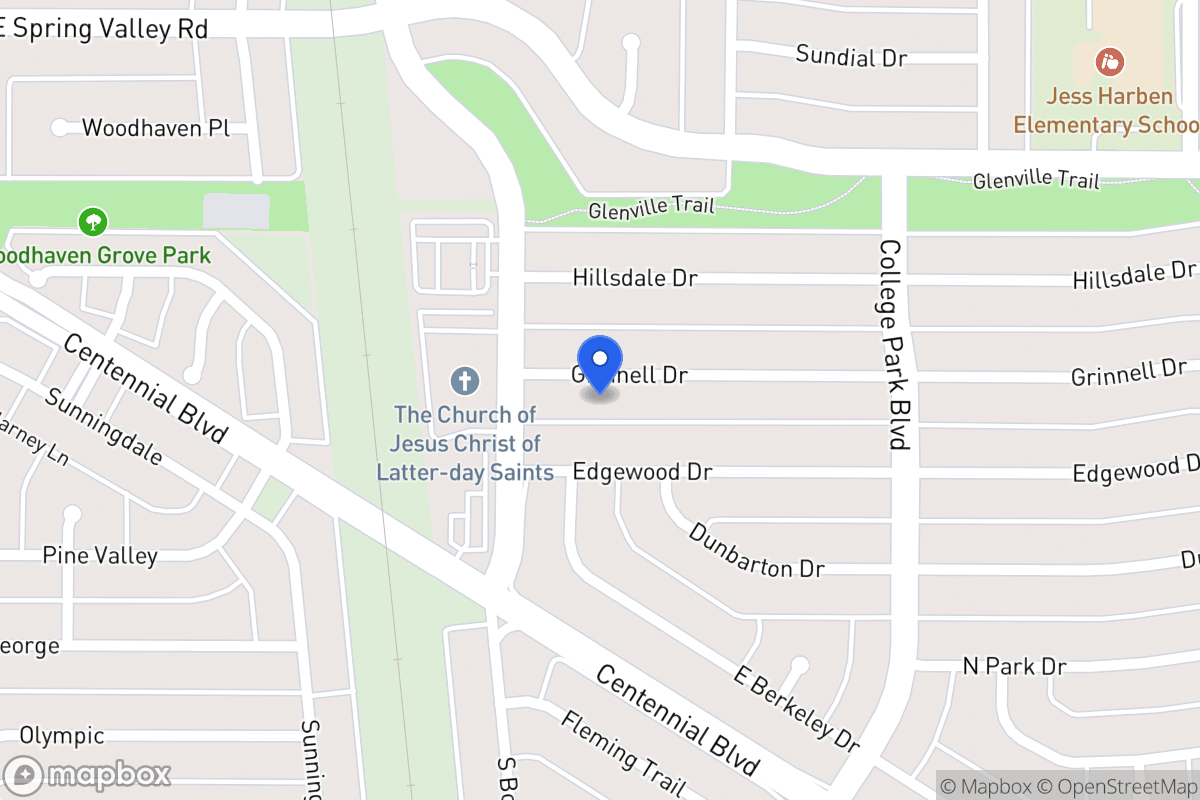 Map of 806 Grinnell Dr