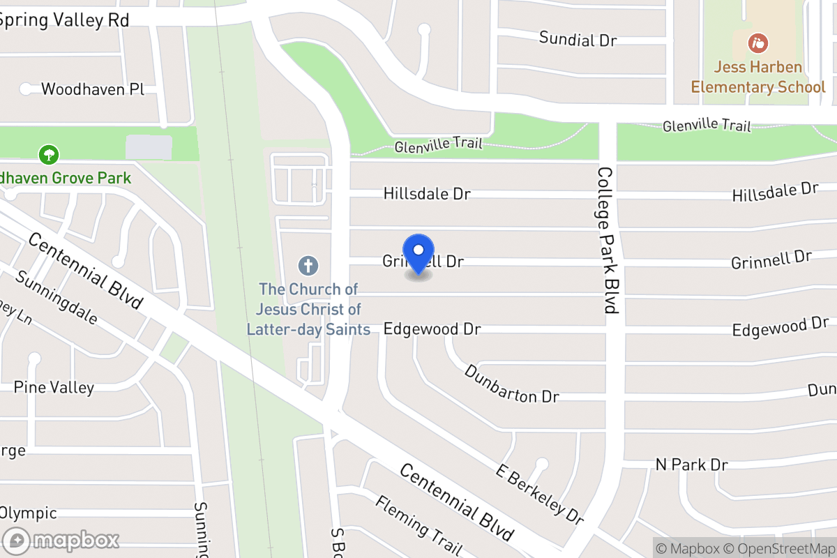 Map of 808 Grinnell Dr