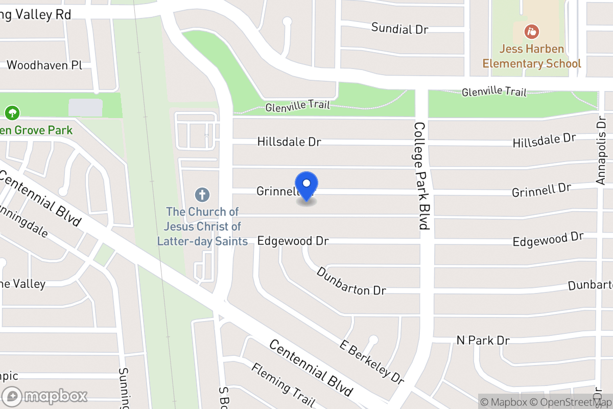 Map of 812 Grinnell Dr
