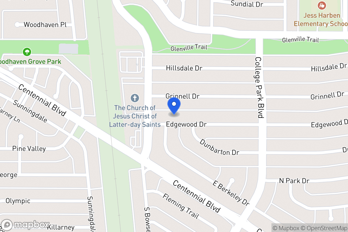 Map of 807 Edgewood Dr