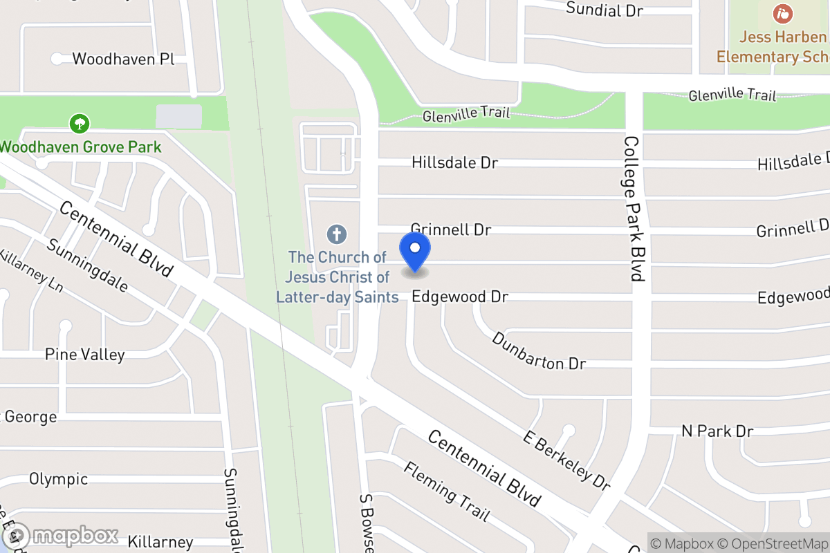 Map of 805 Edgewood Dr