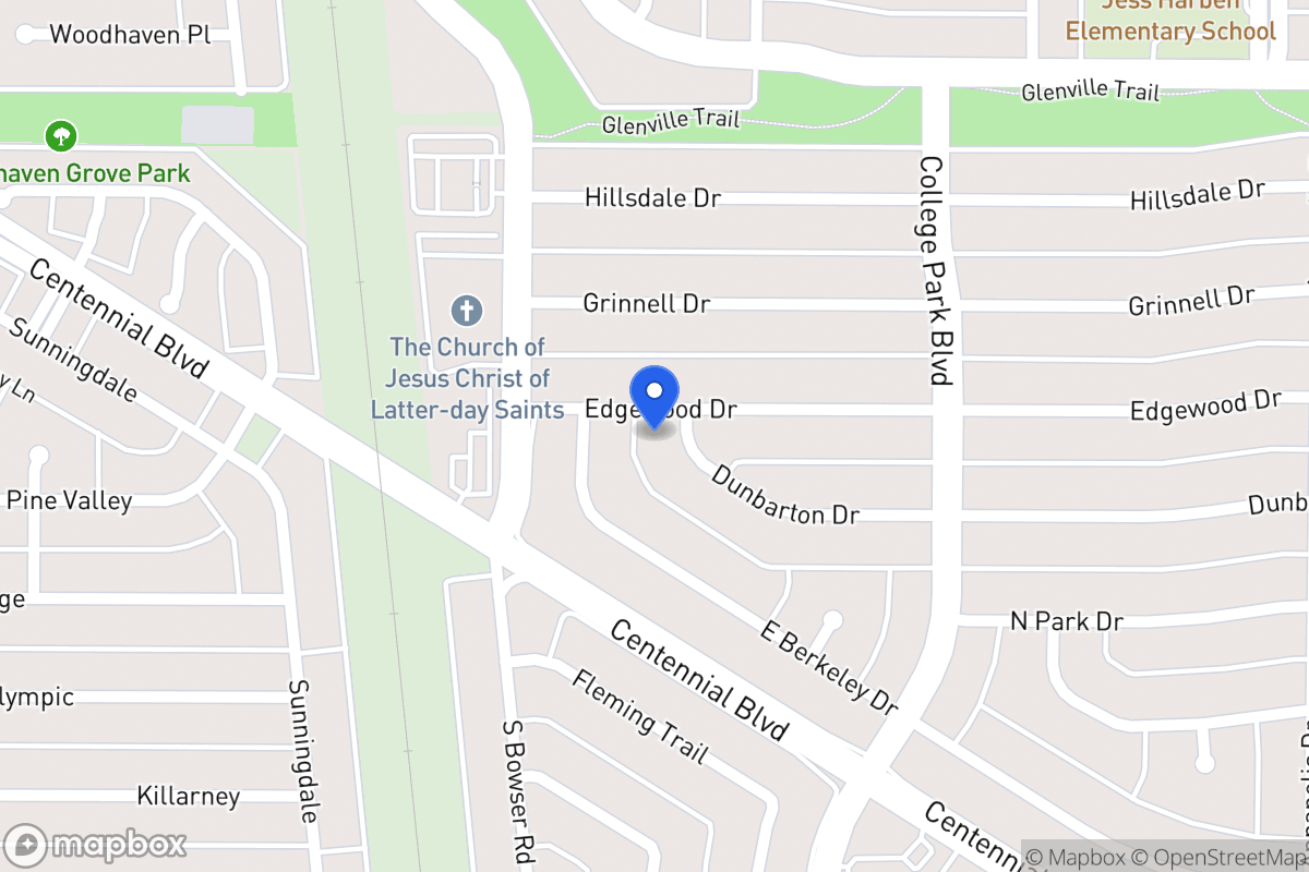 Map of 900 Dunbarton Dr