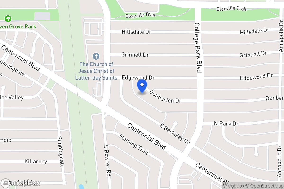 Map of 904 Dunbarton Dr