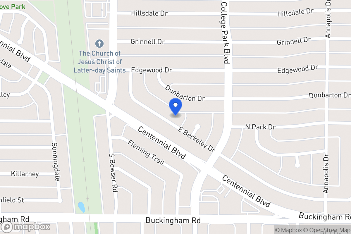 Map of 919 E Berkeley Dr