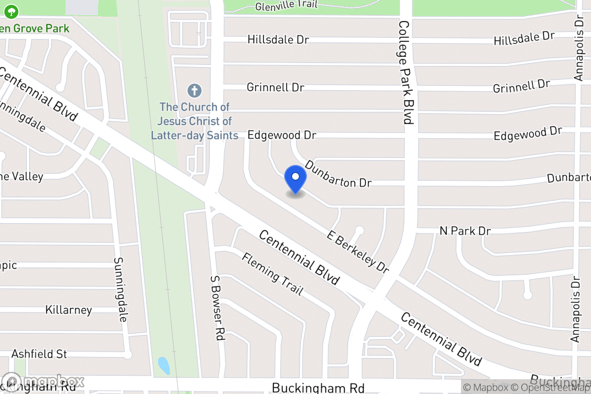 Map of 913 E Berkeley Dr