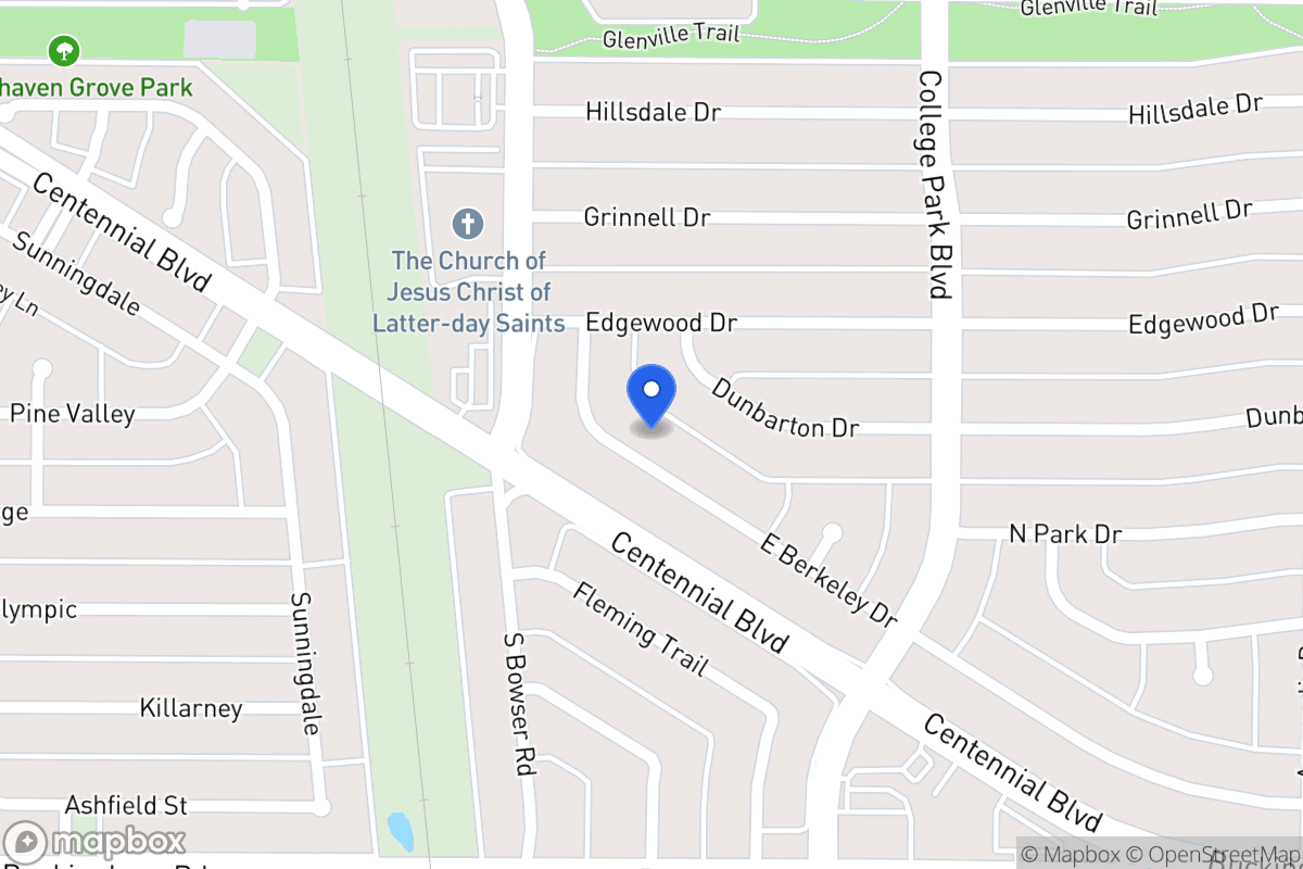 Map of 909 E Berkeley Dr