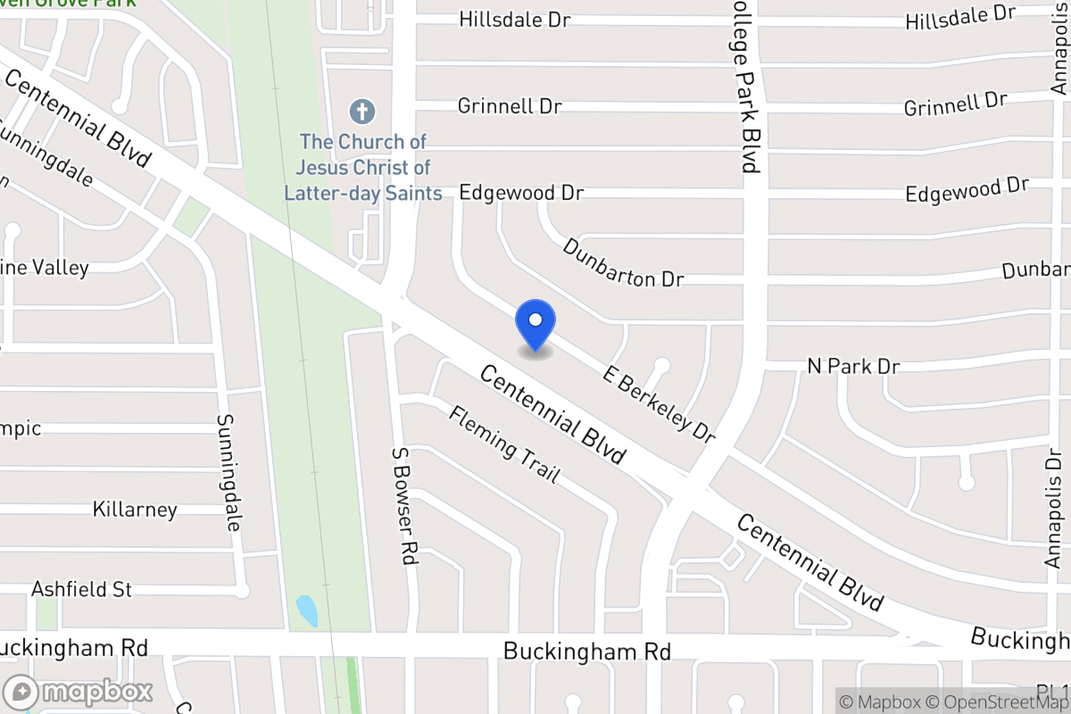 Map of 918 E Berkeley Dr