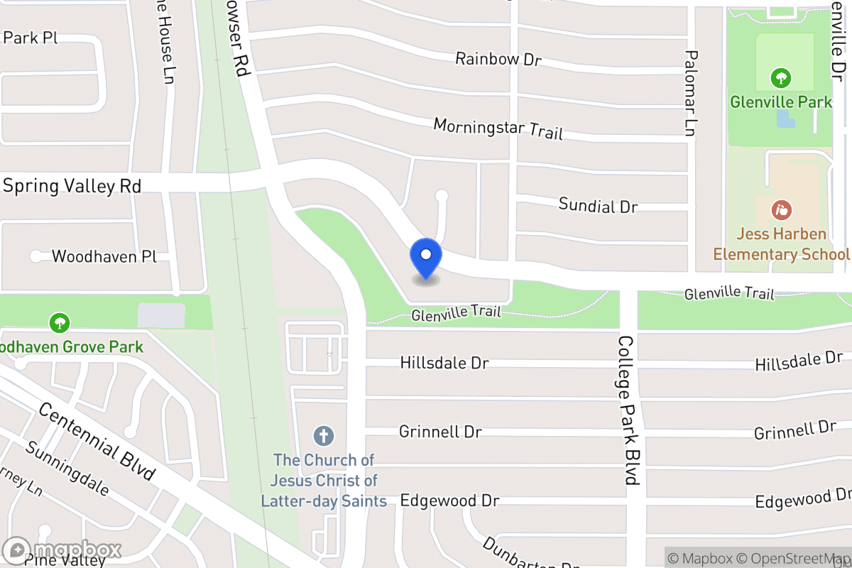 Map of 1000 E Spring Valley Rd