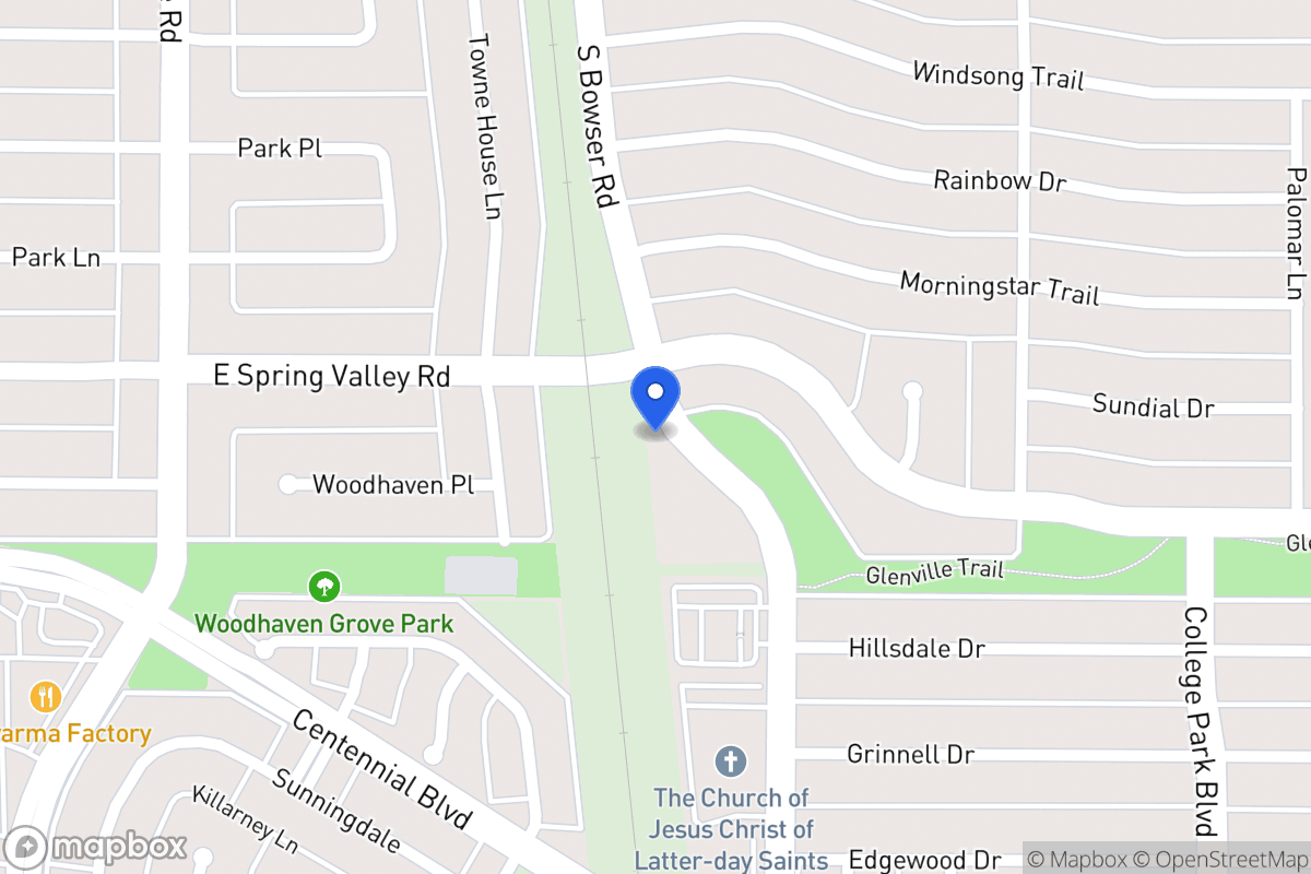 Map of 698 S Bowser Rd