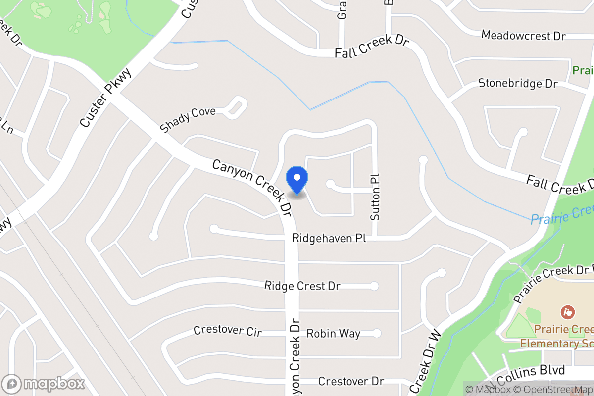 Map of 402 Canyon Creek Dr