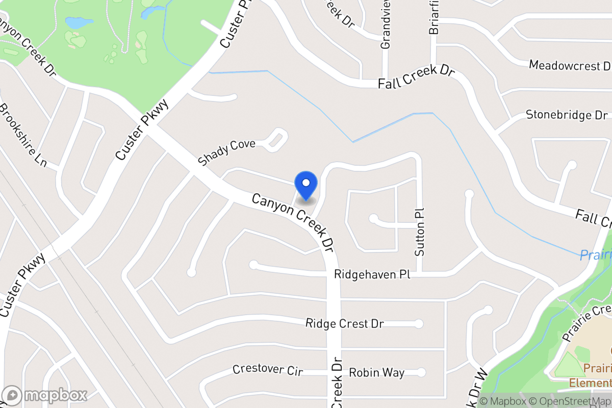 Map of 404 Canyon Creek Dr