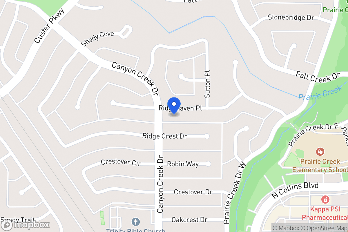 Map of 329 Ridgehaven Pl