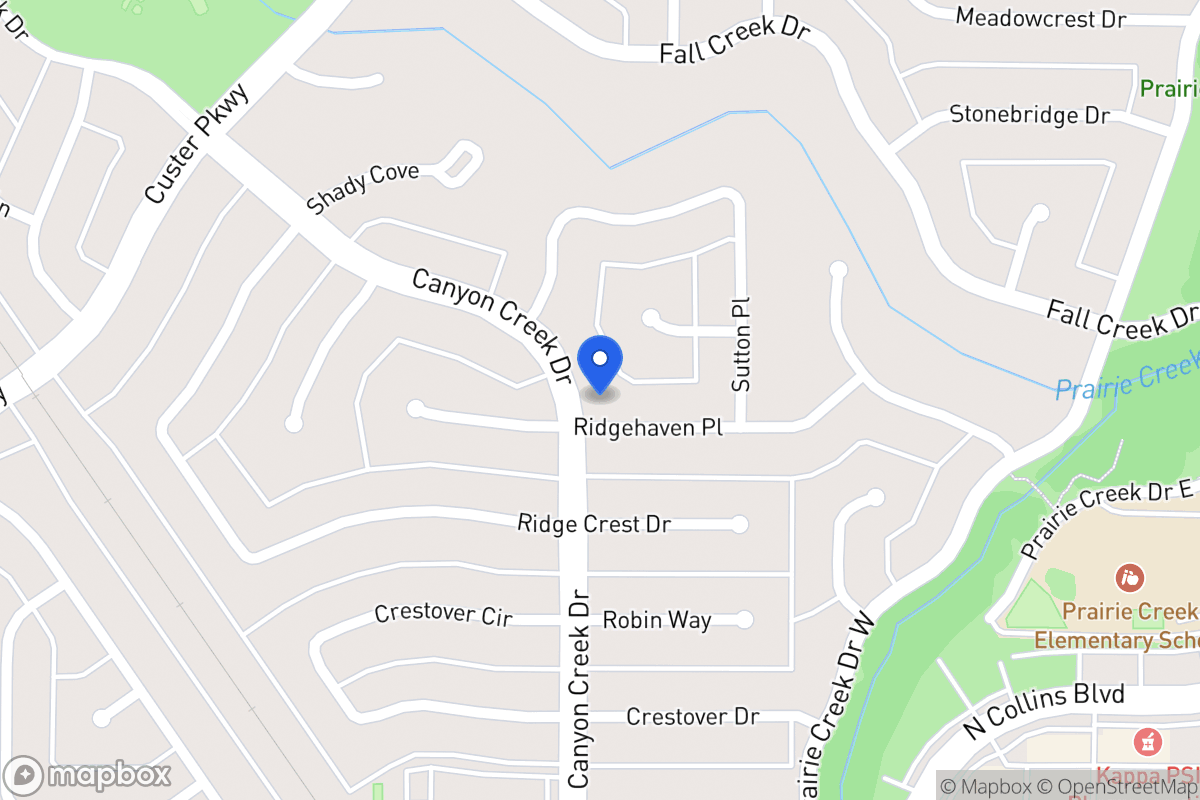 Map of 332 Ridgehaven Pl