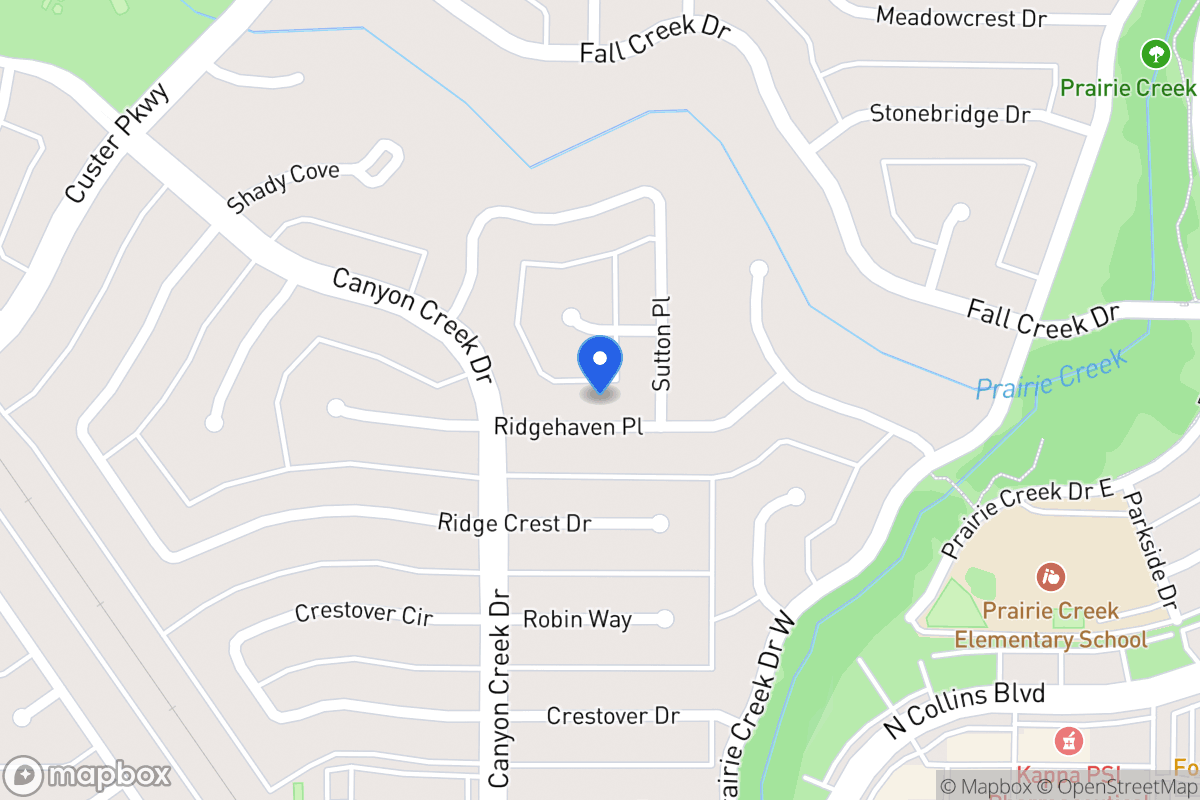 Map of 326 Ridgehaven Pl