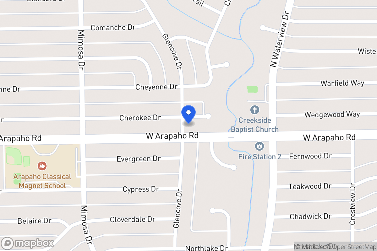 Map of 1211 Cherokee Pl