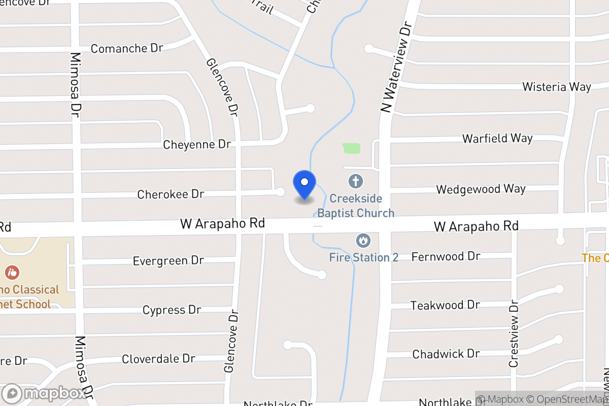 Map of 1205 Cherokee Pl