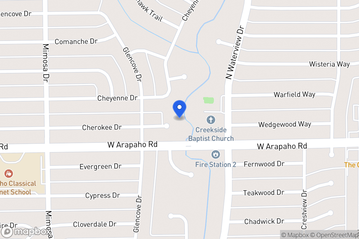 Map of 1204 Cherokee Pl