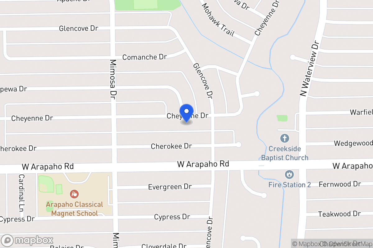 Map of 1219 Cheyenne Dr