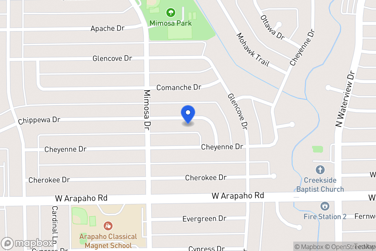 Map of 1225 Chippewa Dr