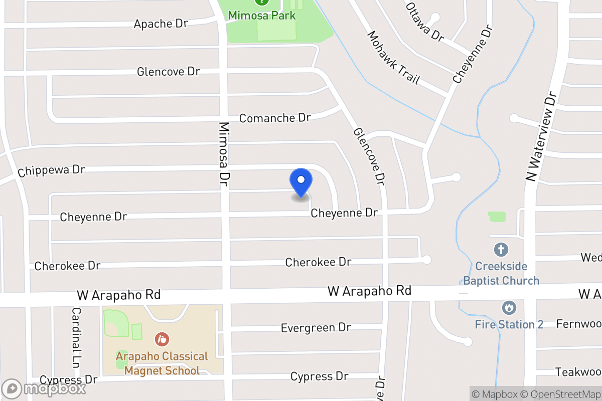 Map of 1224 Cheyenne Dr
