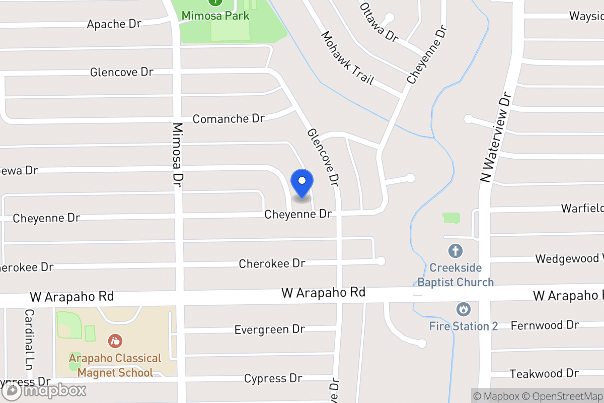 Map of 1214 Chippewa Dr