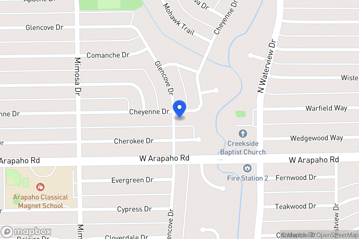 Map of 1211 Cheyenne Dr
