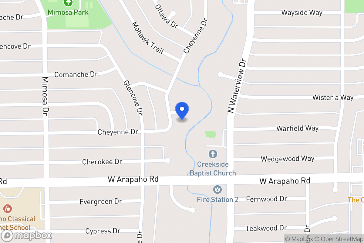 Map of 1203 Cheyenne Pl