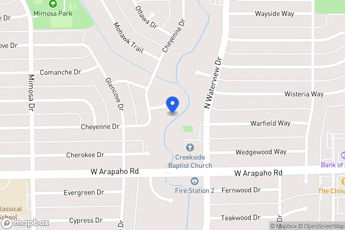 Map of 1201 Cheyenne Pl