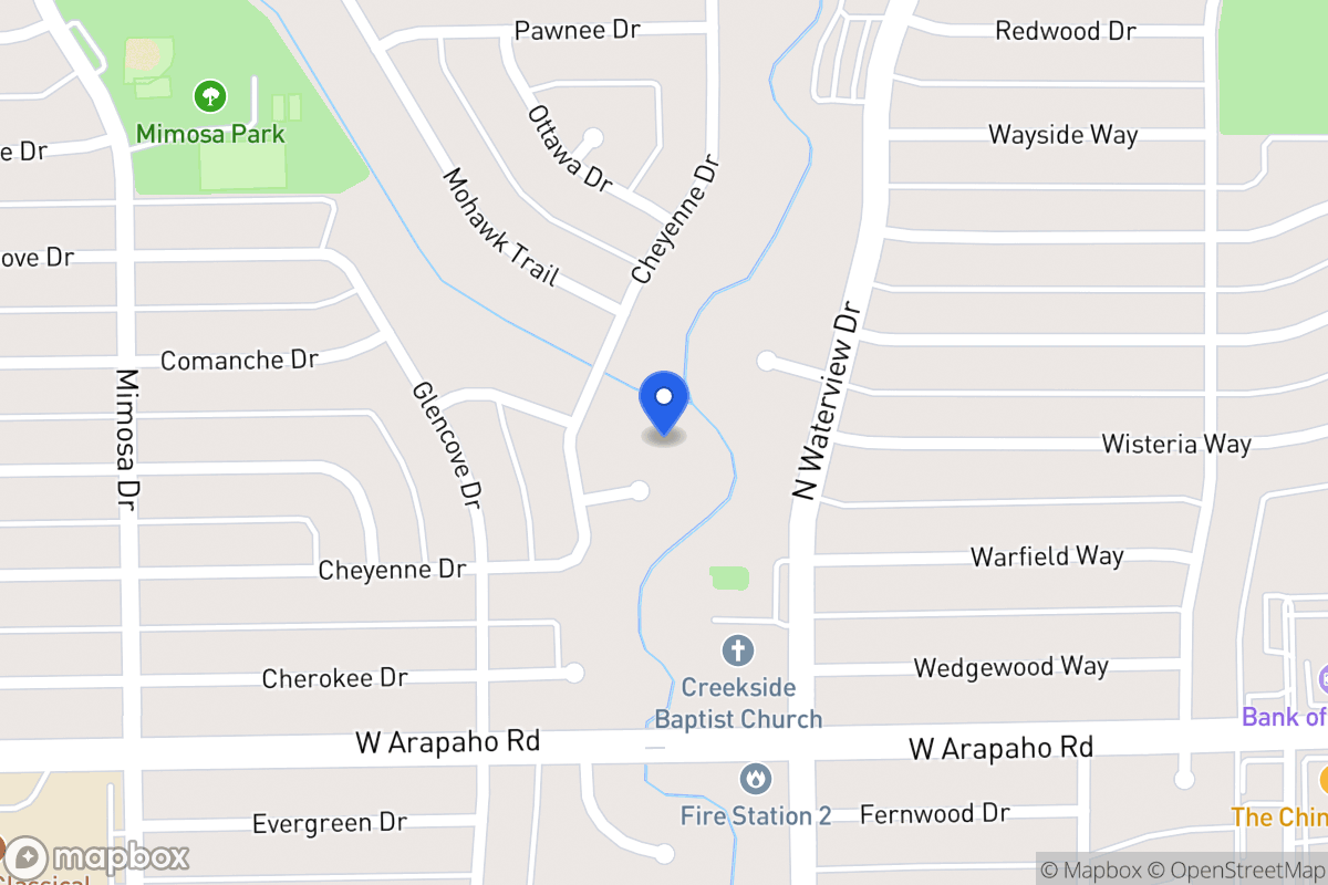 Map of 1202 Cheyenne Pl