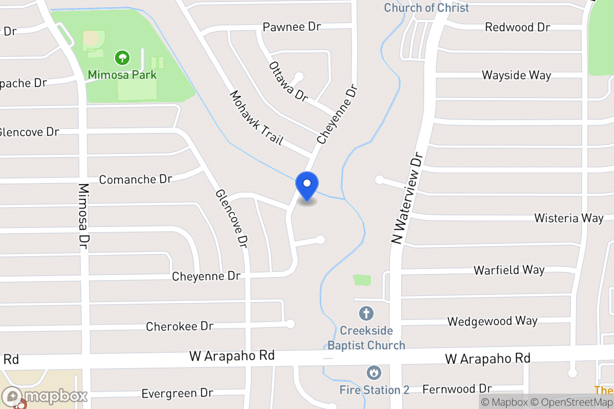 Map of 1206 Cheyenne Dr