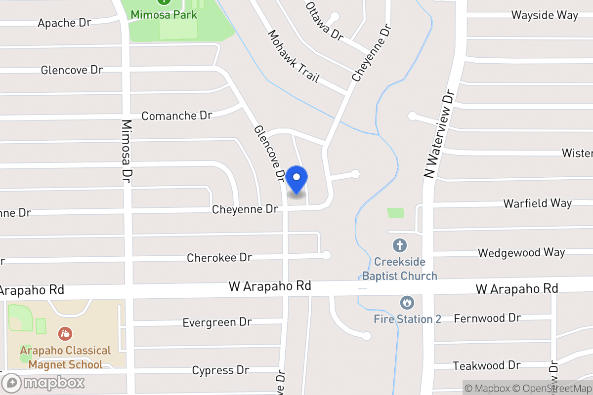 Map of 1200 Glen Cove Dr