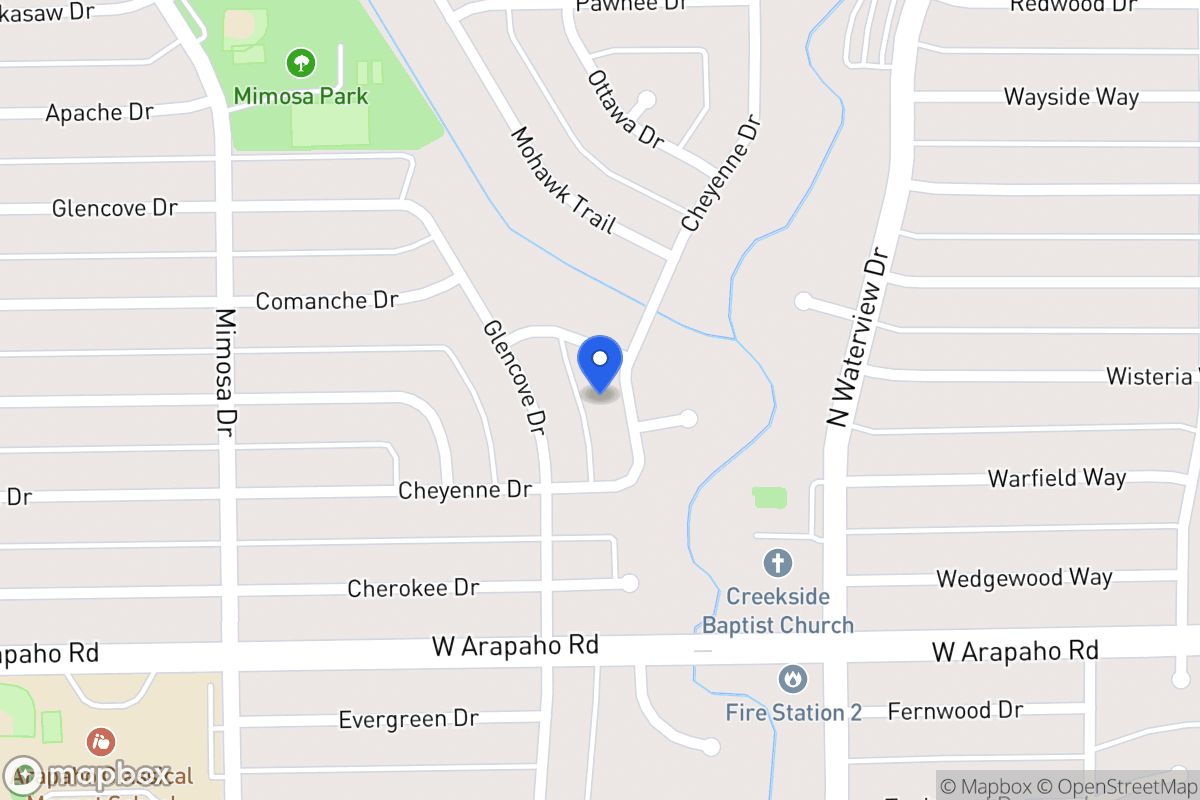 Map of 1210 Cheyenne Dr
