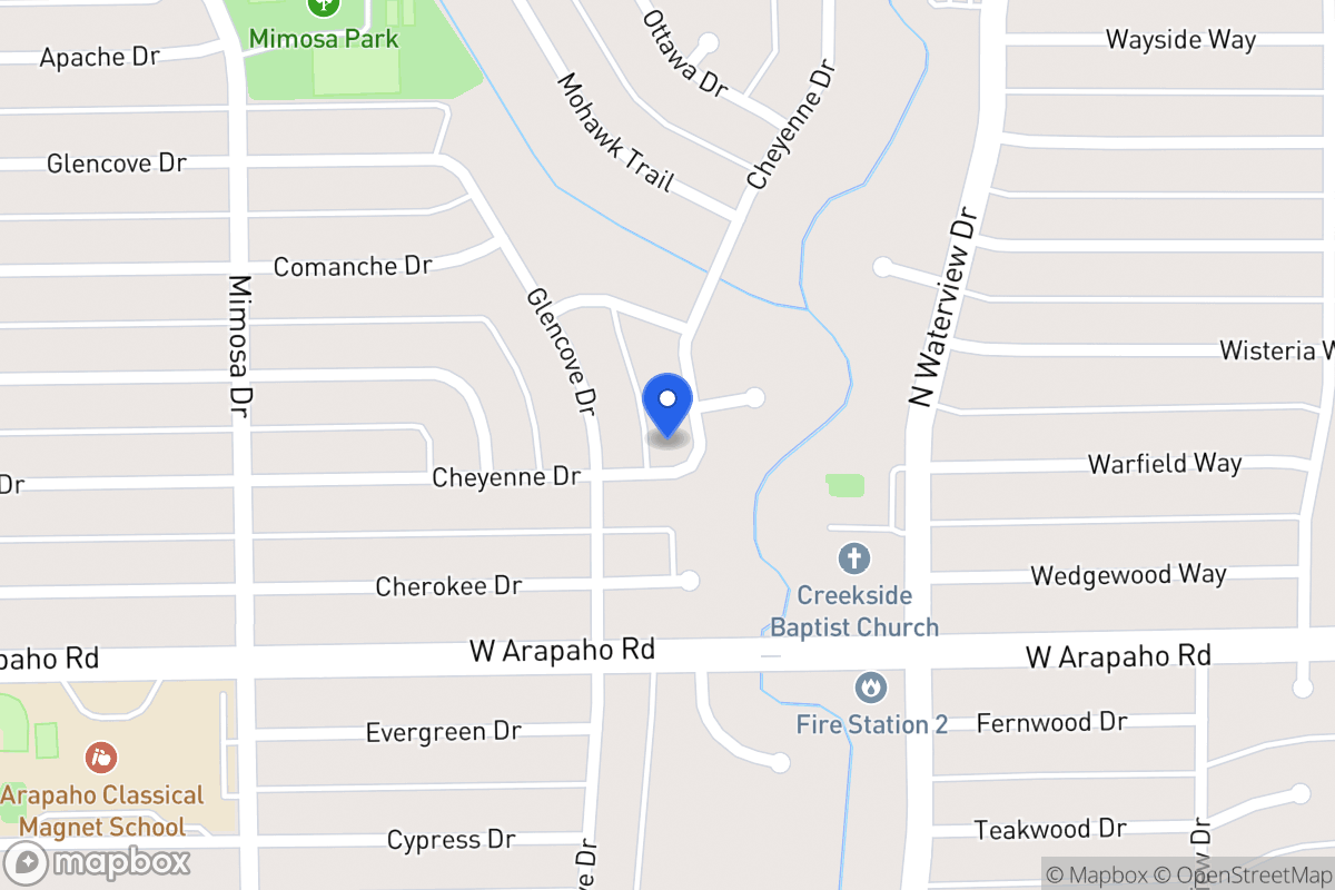 Map of 1214 Cheyenne Dr