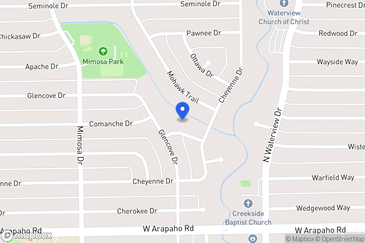 Map of 1208 Osage Dr