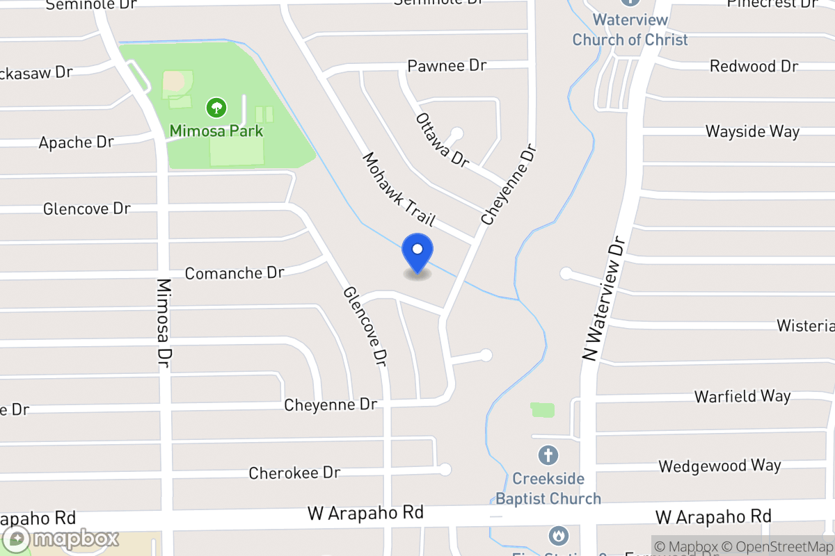 Map of 1206 Osage Dr