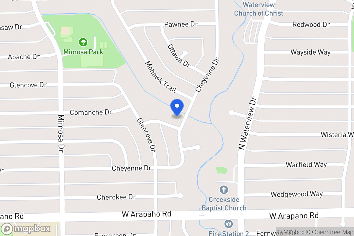 Map of 1204 Osage Dr