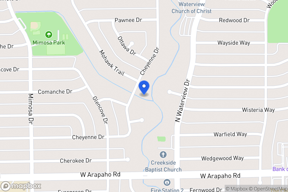 Map of 1400 Cheyenne Dr